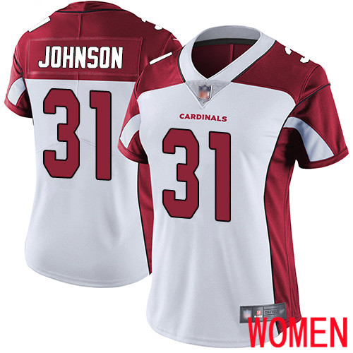 Arizona Cardinals Limited White Women David Johnson Road Jersey NFL Football #31 Vapor Untouchable->youth nfl jersey->Youth Jersey